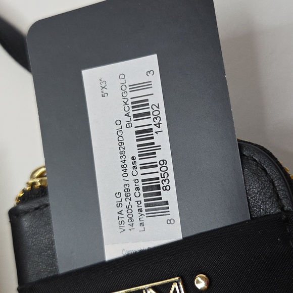 Tumi Vista Sling Black Lanyard Card Case NWT - Picture 7 of 7
